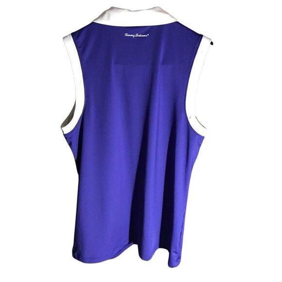 Tommy Bahama golf pickleball Size Large sleeveless shirt purple sleeveless - Picture 3 of 4